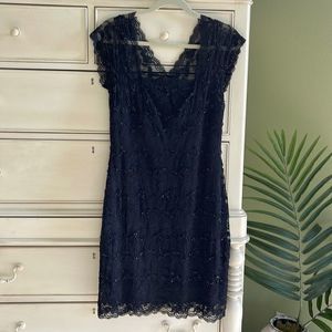 Onyx Nite Black Lace Dress size 12
